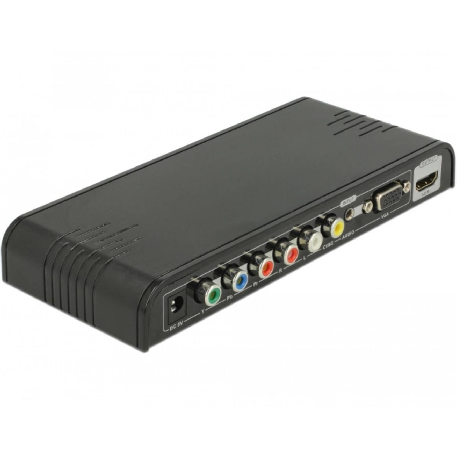 Delock Konverter CVBS / YPbPr / VGA zu HDMI mit Scaler - Delock