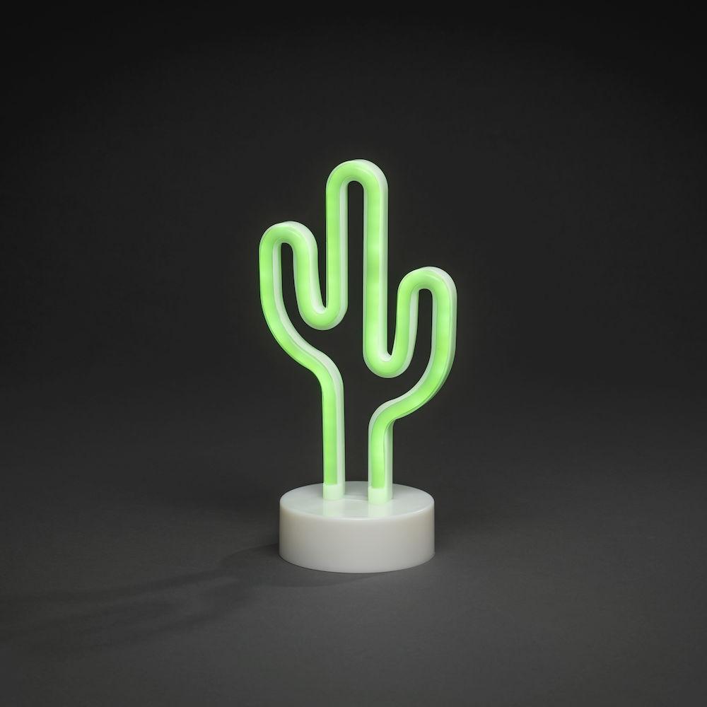 B/O Cactus with ropelight LED - Konstsmide