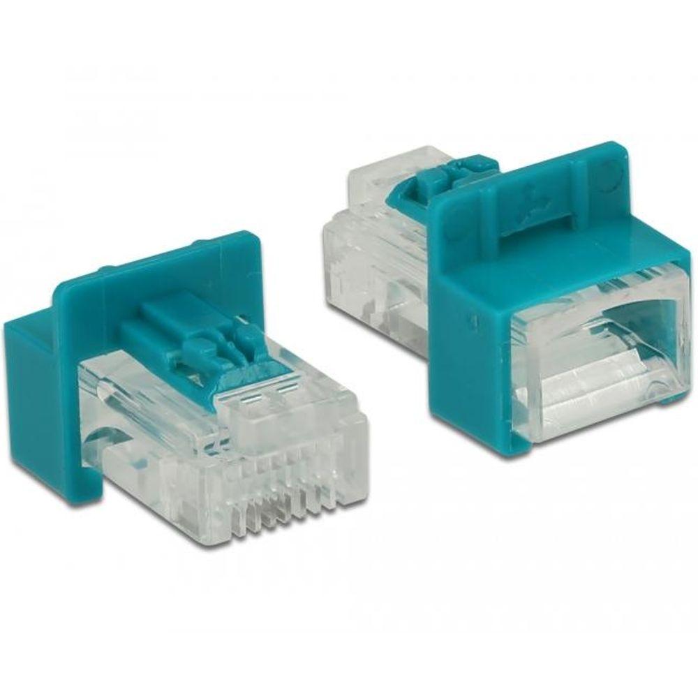 RJ45 veilige clip met connector set - Delock