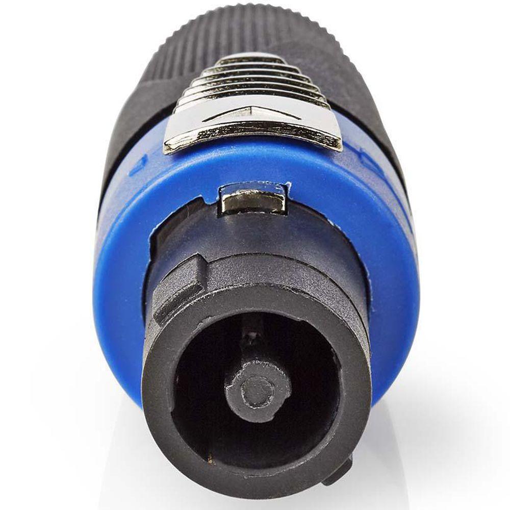 Luidsprekerconnector Luidspreker 4-pins female Zwart
