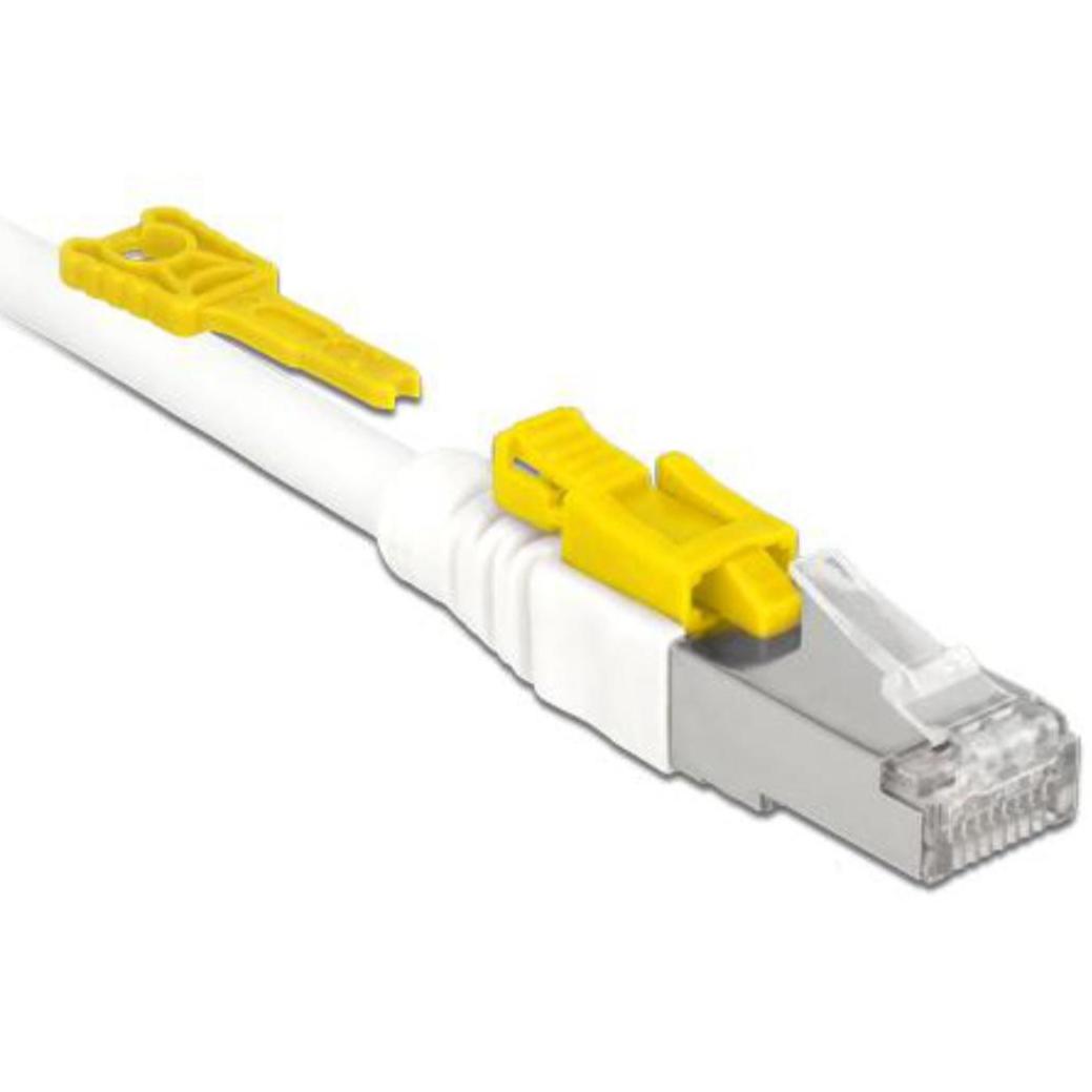 S/FTP kabel - 0.5 meter - Wit - Delock