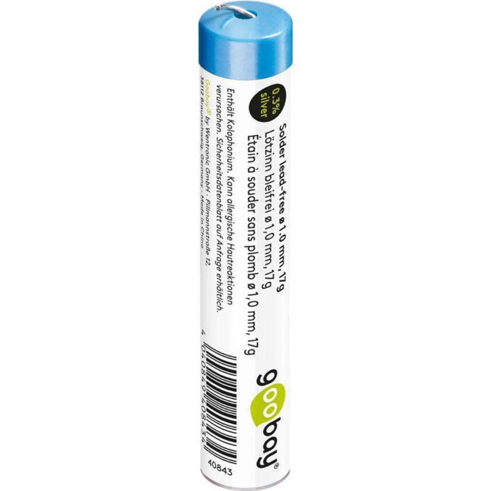 Lötzinn bleifrei, ø 1,0 mm, 17 g Inhalt: 0,3 % Silber, 0,7 % Kupfer,