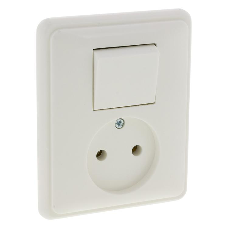 Inbouw stopcontact met schakelaar - PEHA