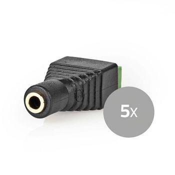 CCTV-Beveiligingsconnector 5x 3-aderig naar 3,5 mm Female - Nedis