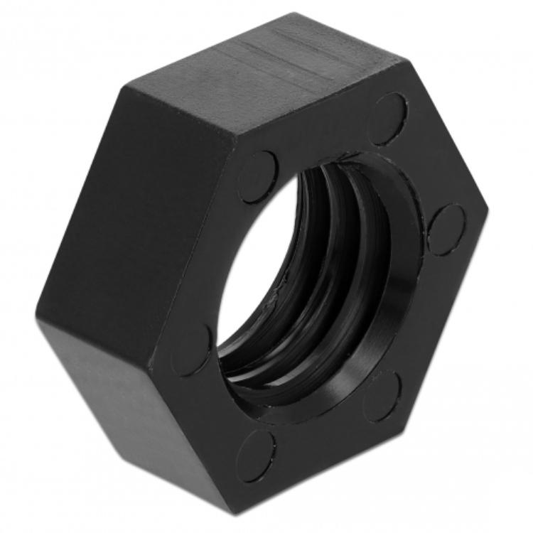 Navilock GNSS Mutter Nylon 15,875 mm (5/8-11 UNC) 10 Stück schwarz -