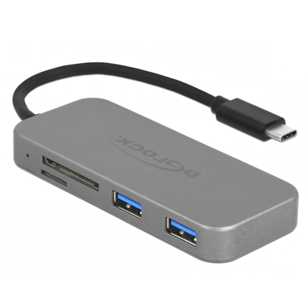 USB C kaartlezer - USB 3.2 Gen 1 - Delock