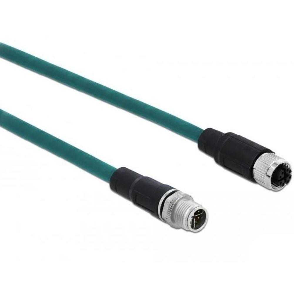 Delock Netzwerkkabel M12 8-polig X-kodiert TPU 1 m - Delock