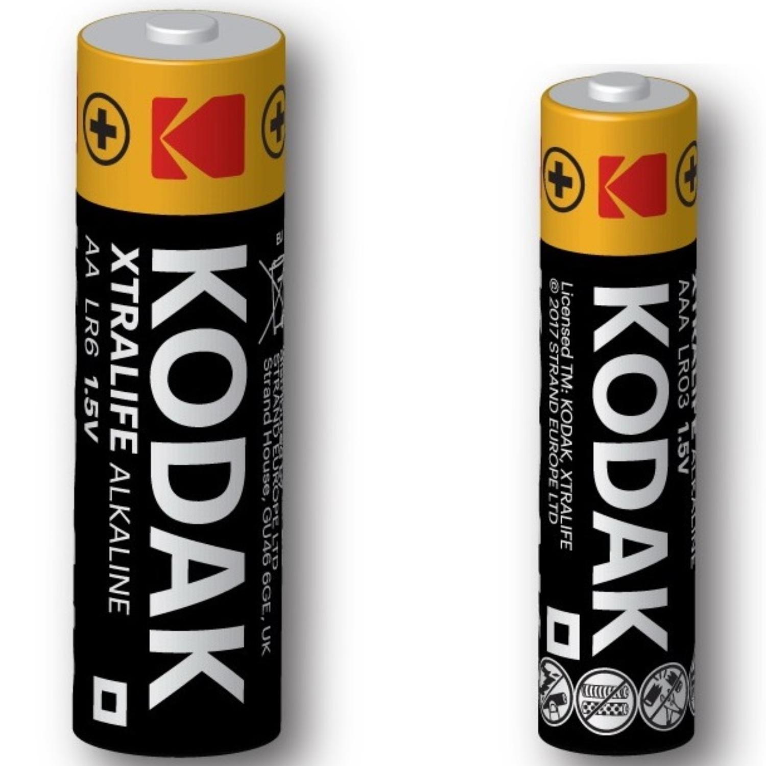 24x AA & 12x AAA Batterijen - Kodak - Alkaline