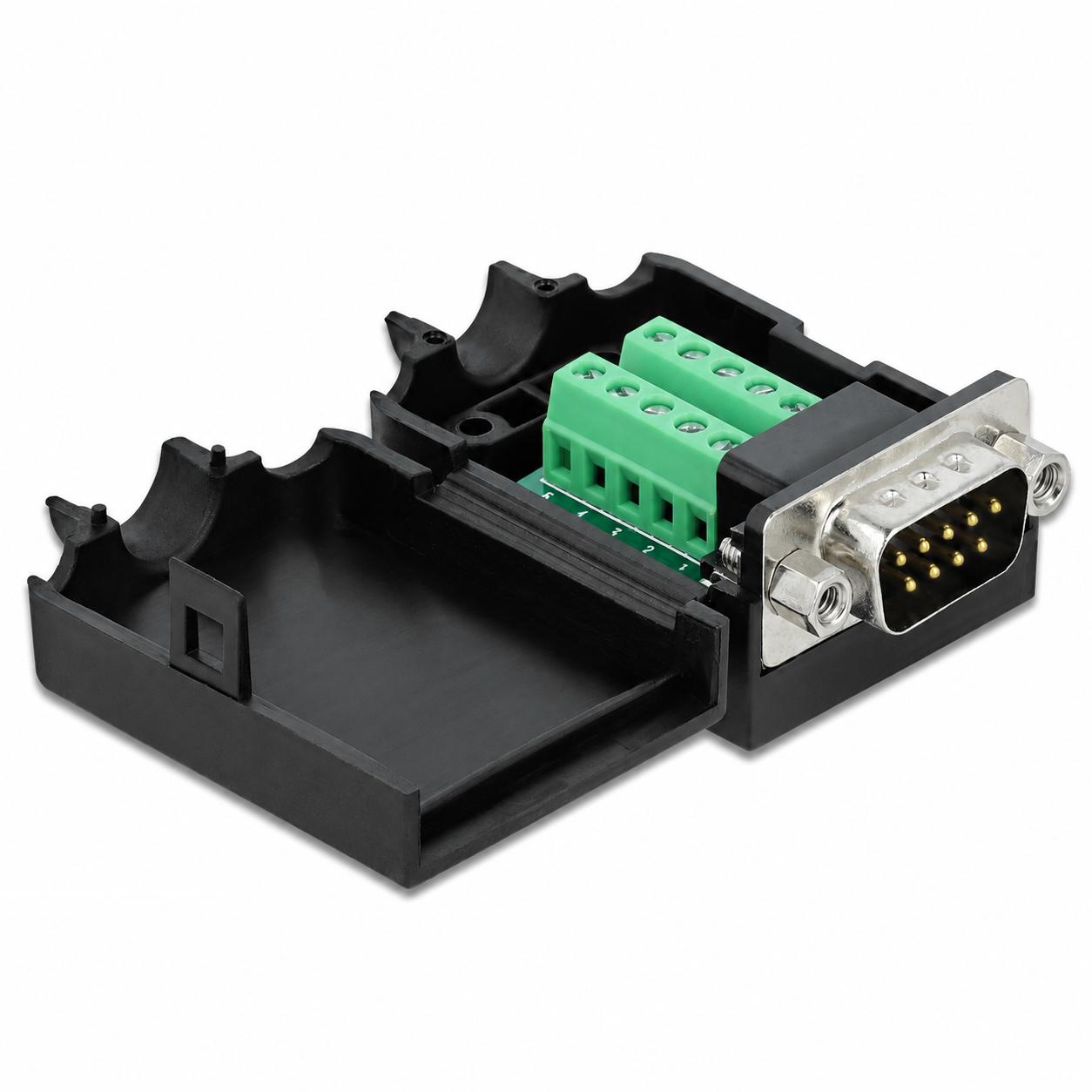 Delock-Adapter Sub-D 9-polig auf Klemmenblock 10-polig mit be - Delock