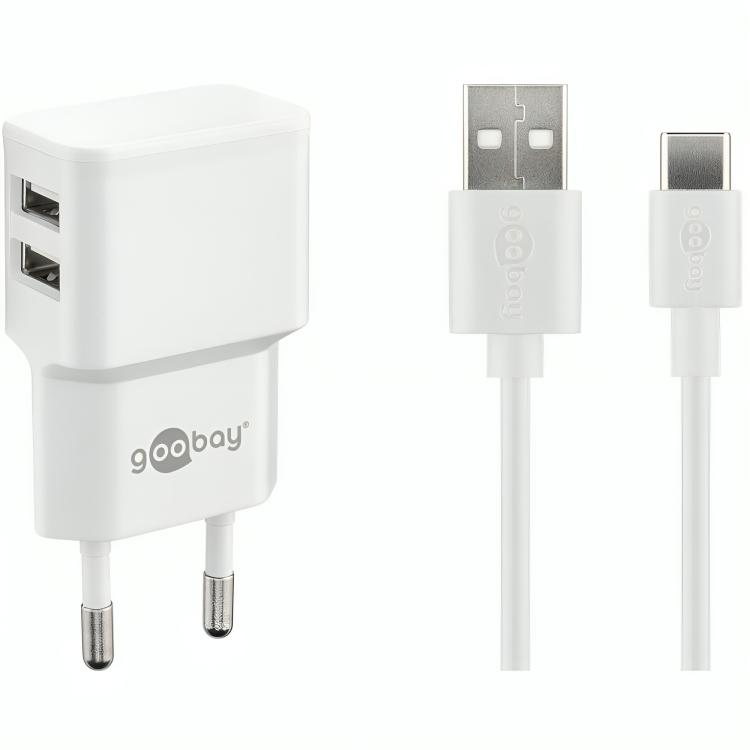 USB C Schnellladegerät 2.400 mA - Goobay