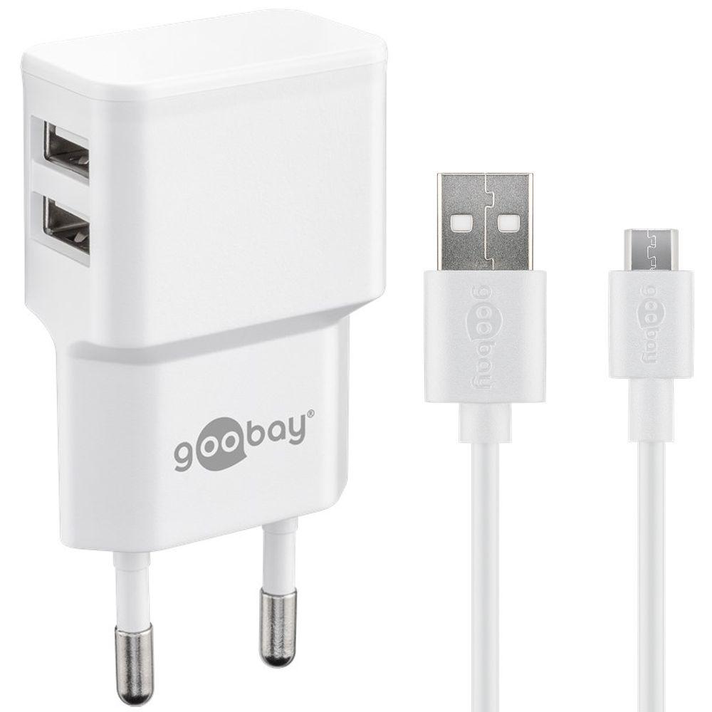 Micro USB oplader - 2.400 mA - Geschikt voor samsung en meer.