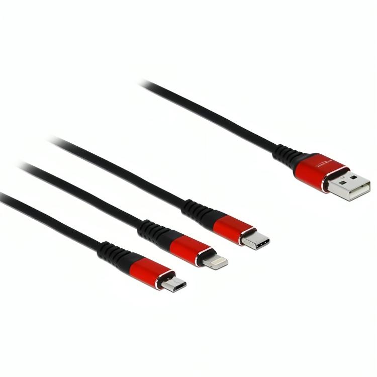IPhone 12 Pro - 3 in 1 kabel - Delock