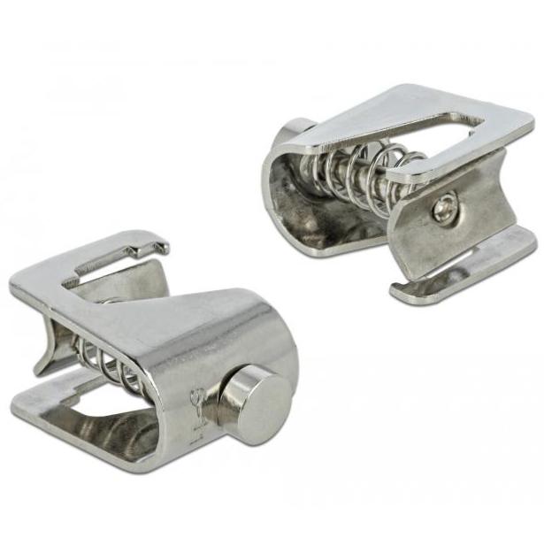 Delock Schirmklemme für Schienensystem - Kabeldurchmesser 5 - 11 mm -