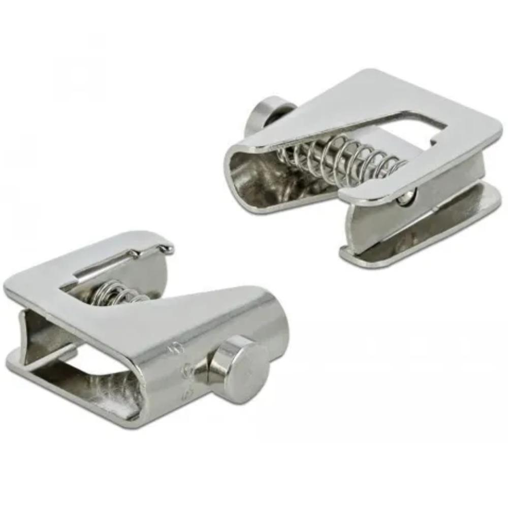 Delock Schirmklemme für Schienensystem - Kabeldurchmesser 1 - 6 mm -