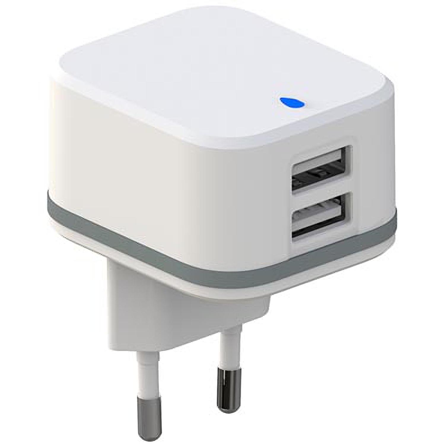 USB oplader - 2.400 mA - Perel