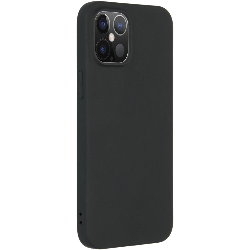 Color Backcover iPhone 12 6.7 inch - Zwart - Zwart / Black - iMoshion