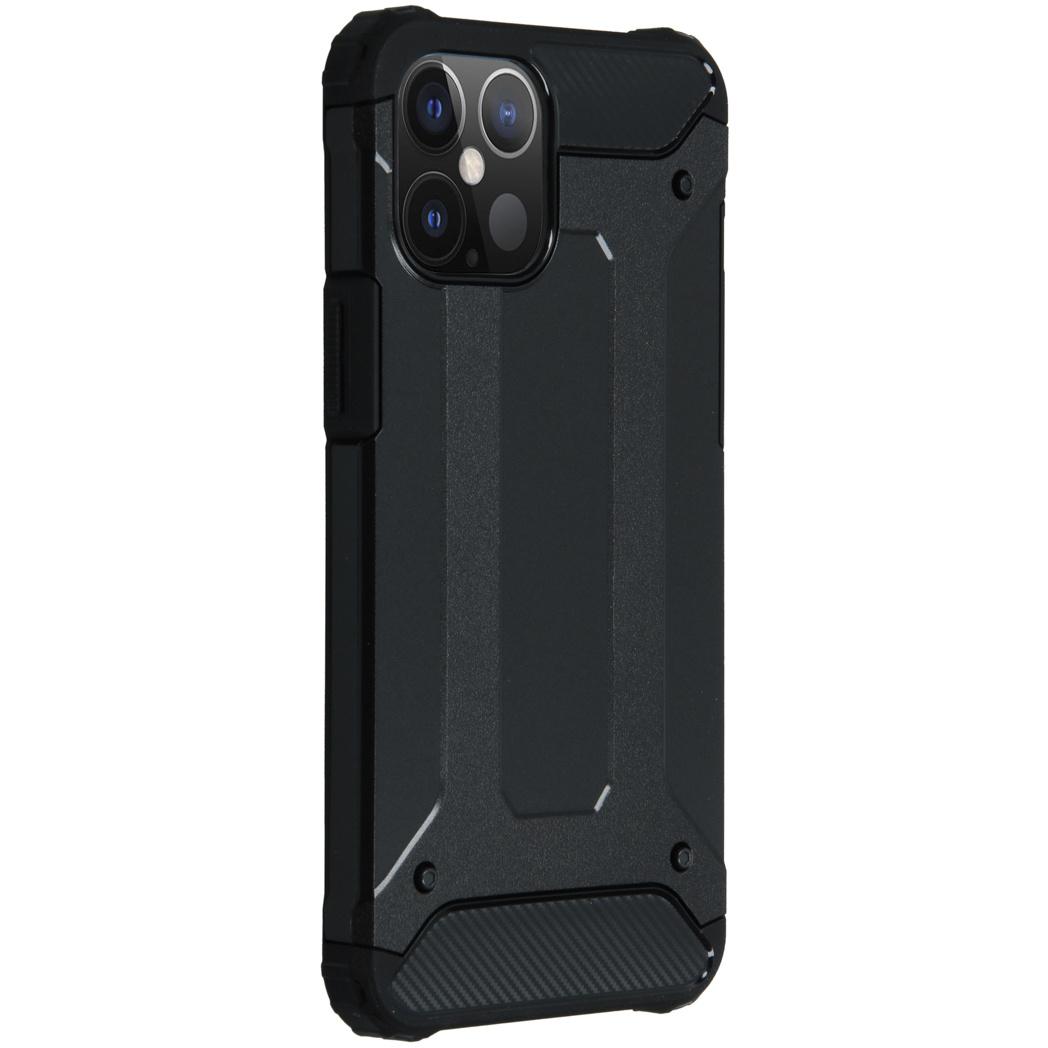 Rugged Xtreme Backcover iPhone 12 6.7 inch - Zwart - Zwart / Black - iMoshion