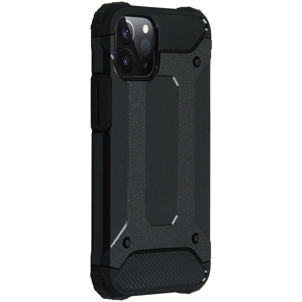 Rugged Xtreme Backcover iPhone 12 5.4 inch - Zwart - Zwart / Black - iMoshion