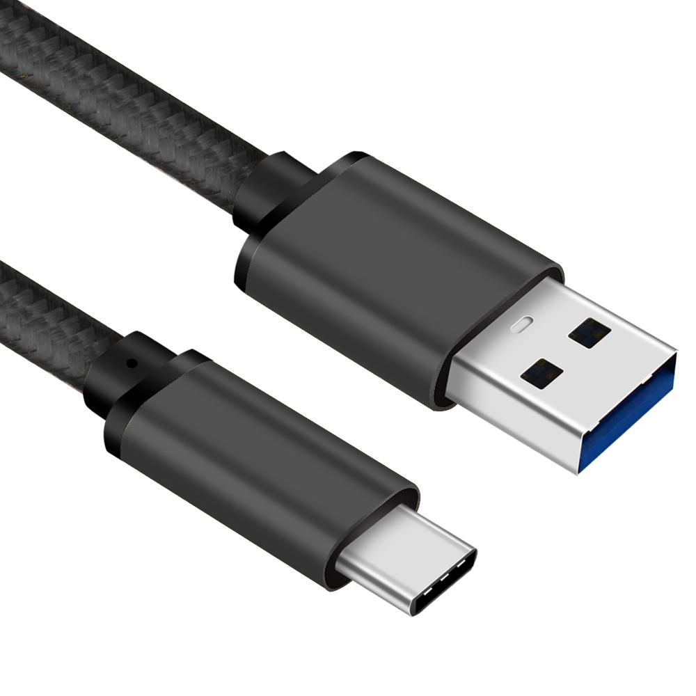 USB C naar USB A kabel - 3.2 - Nylon Mantel - Allteq