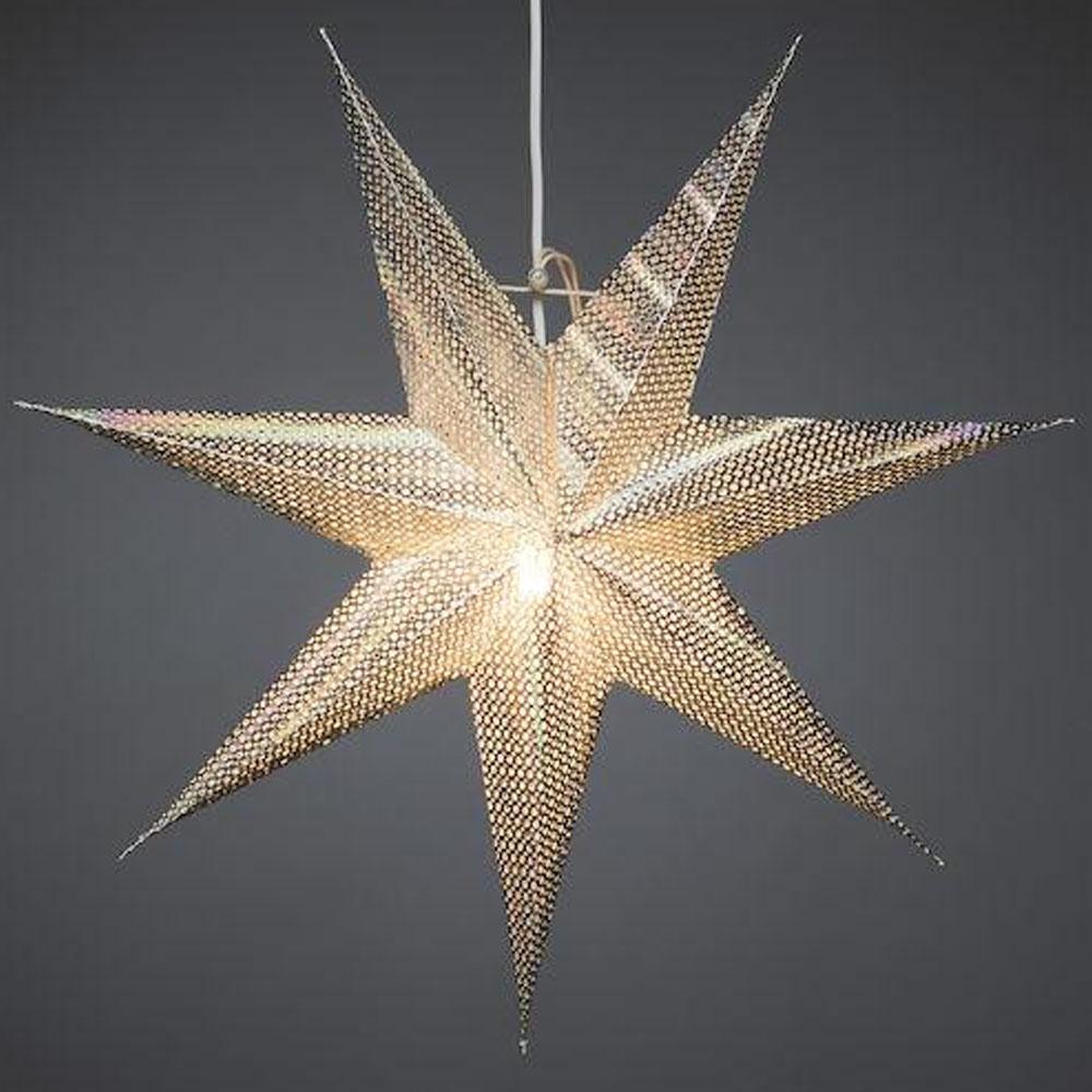 Kerstster - kerstverlichting binnen - 1 lampje - 60 x 60 cm - warm wit - E14
