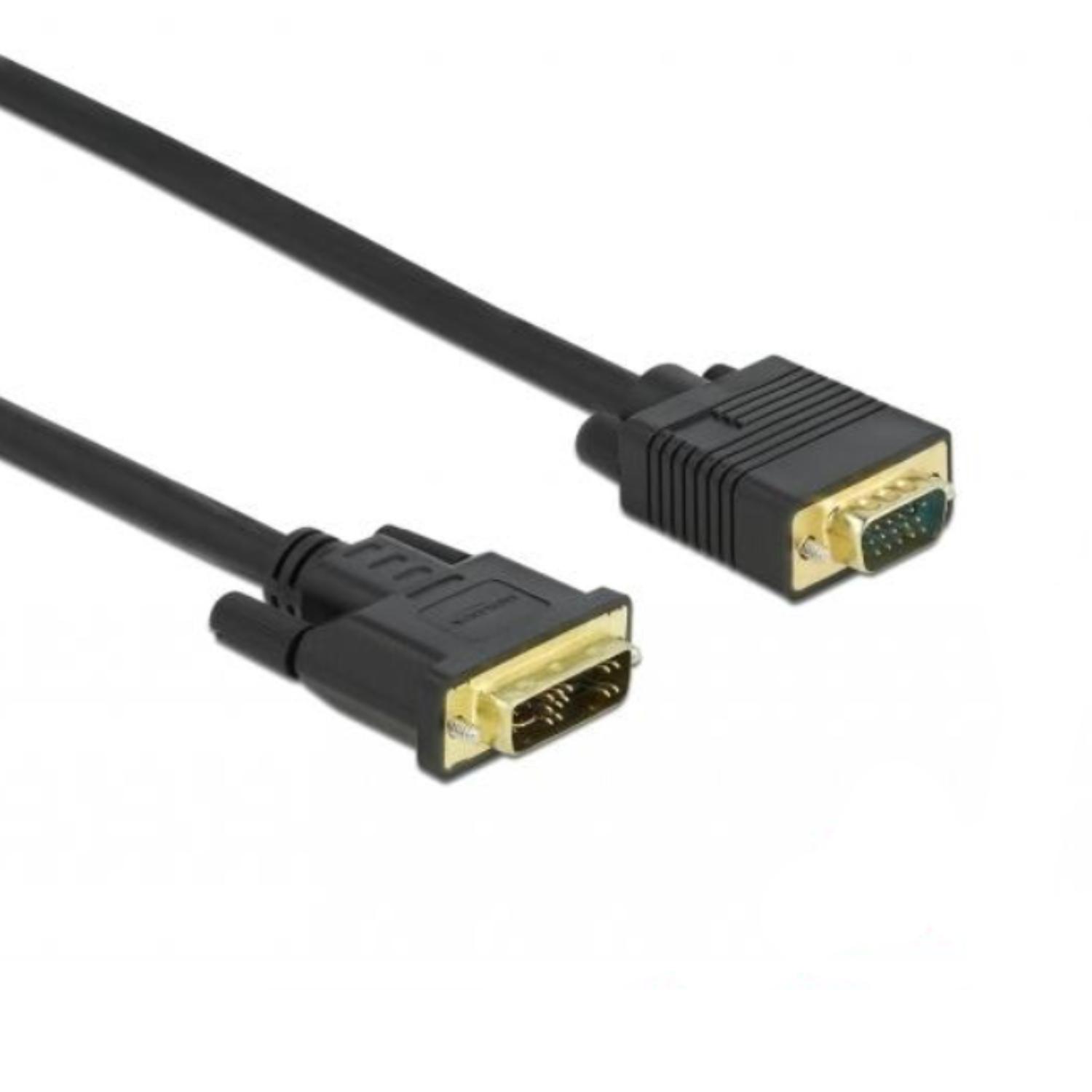 Delock Kabel DVI 12+5 Stecker auf VGA Stecker 5 m - Delock