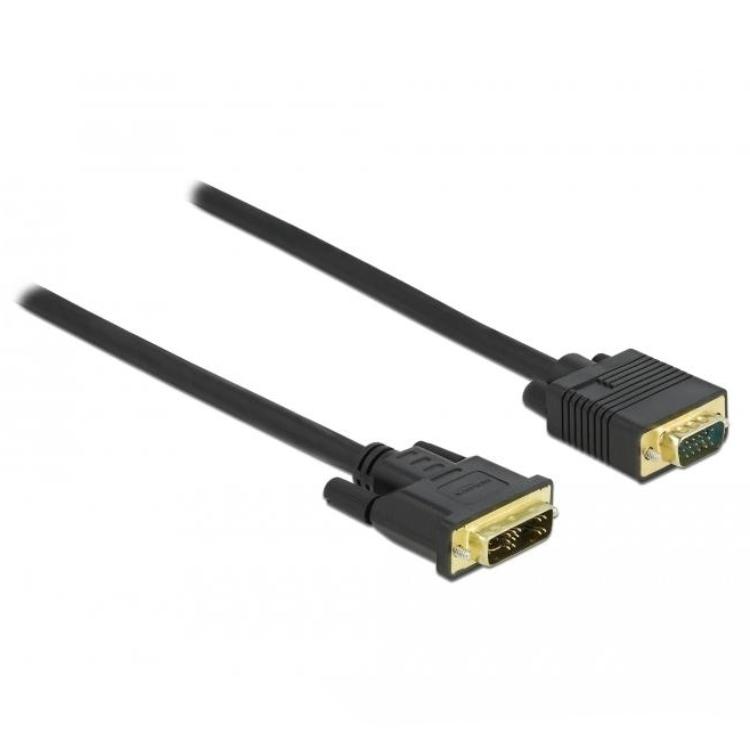 Delock Kabel DVI 12+5 Stecker auf VGA Stecker 2 m - Delock