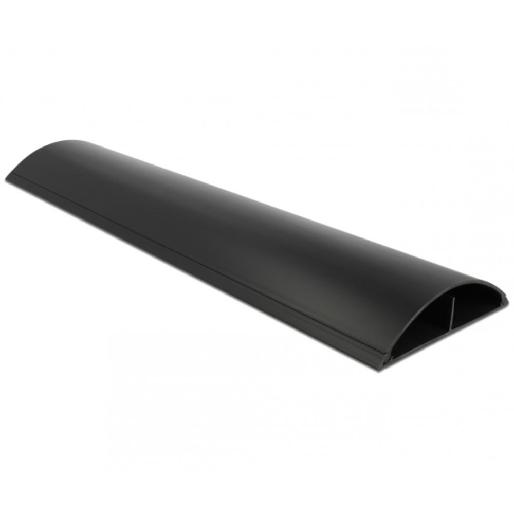 Delock Kabelrinne 119 x 26 mm - Länge 1 m schwarz - Delock