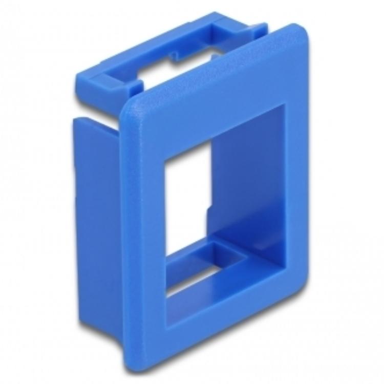 Delock Keystone Halterung für Schrank 4 Stück blau - Delock