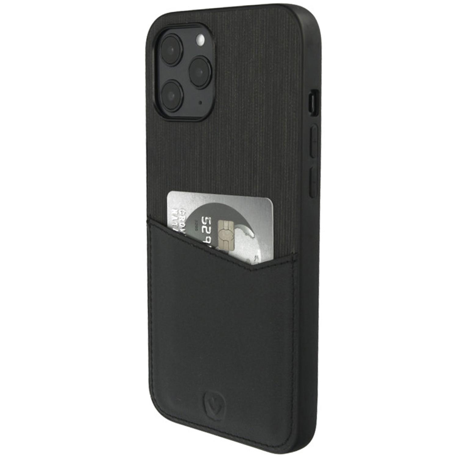 Card Slot Backcover iPhone 12 Pro Max - Zwart - Zwart / Black - Valenta