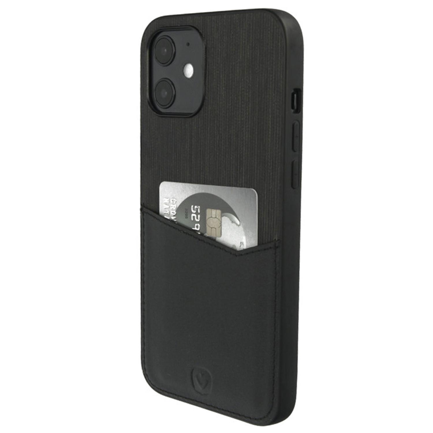 Card Slot Backcover iPhone 12 Mini - Zwart - Zwart / Black - Valenta