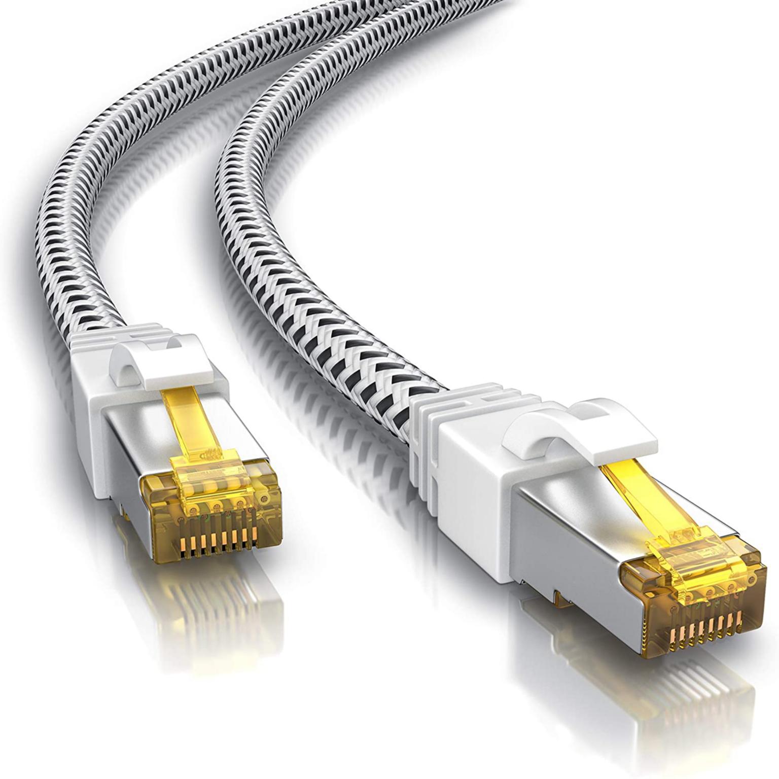 F/FTP kabel - 0.25 meter - Wit - Allteq