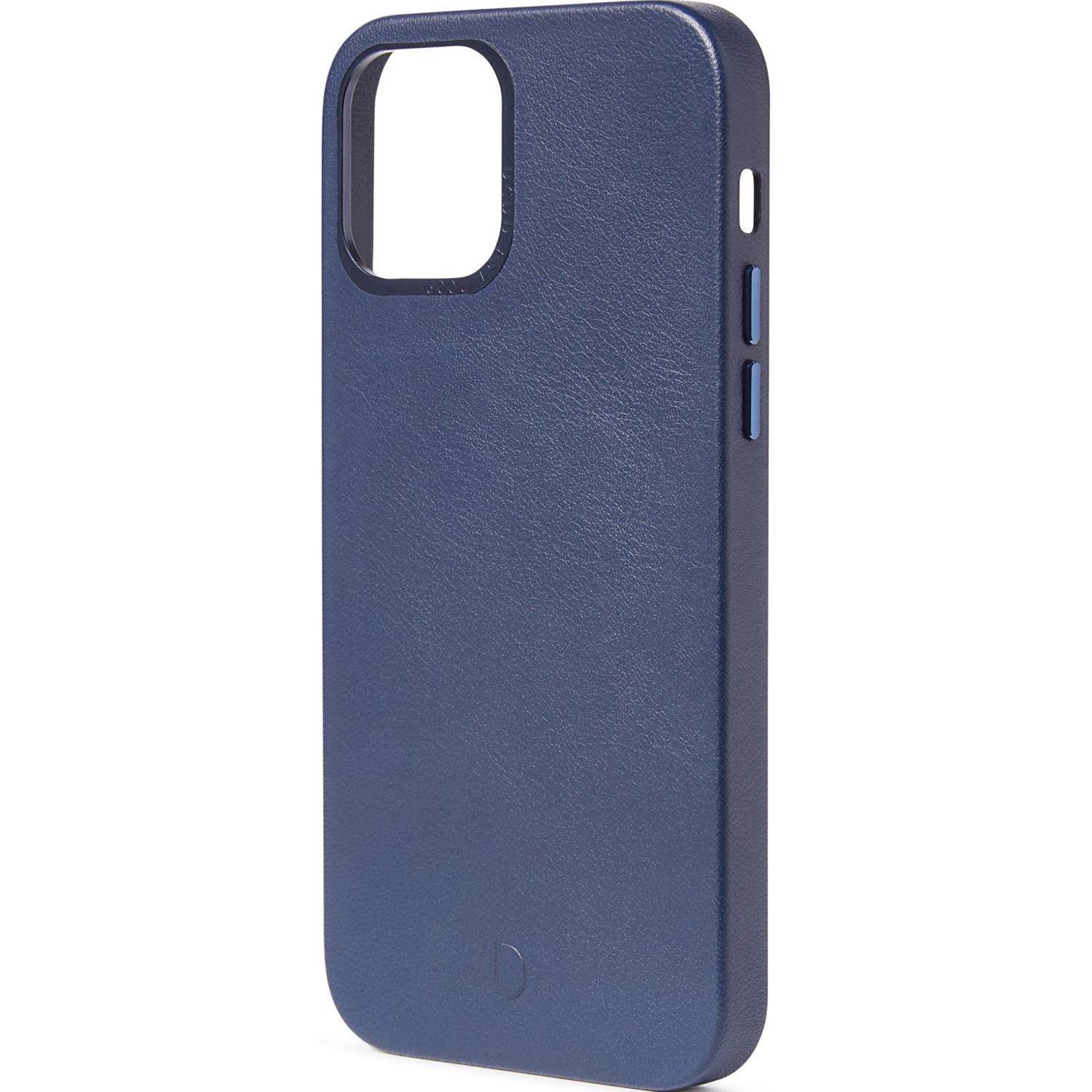 Leather Backcover MagSafe iPhone 12 Mini - Blauw - Blauw / Blue - Decoded