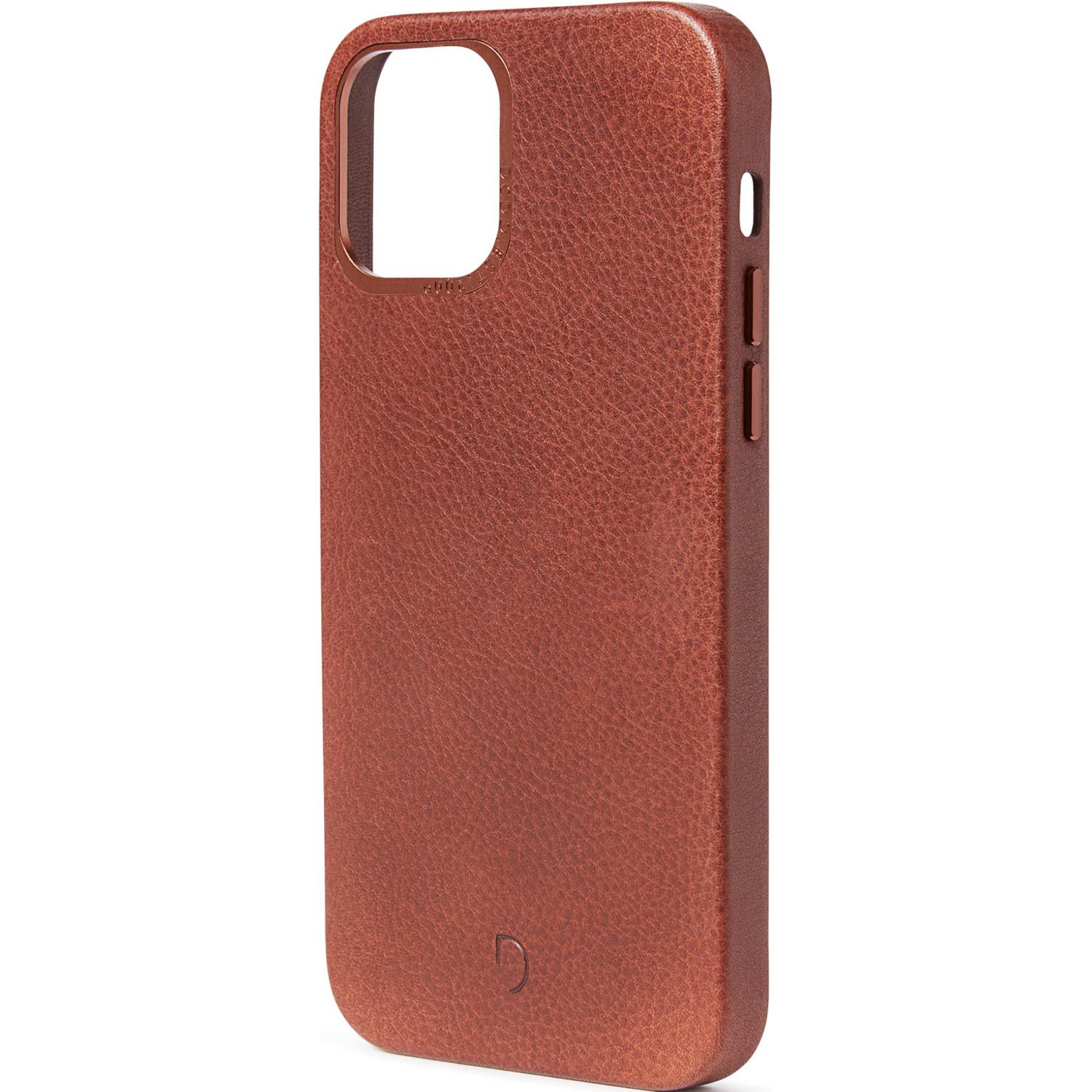 Leather Backcover MagSafe iPhone 12 Pro Max - Bruin - Bruin / Brown - Decoded