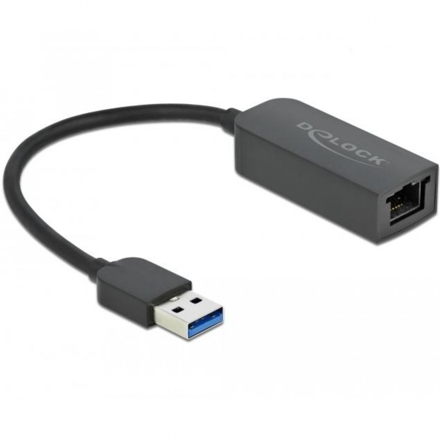 Delock Adapter USB Typ-A Stecker zu 2,5 Gigabit LAN kompakt - Delock