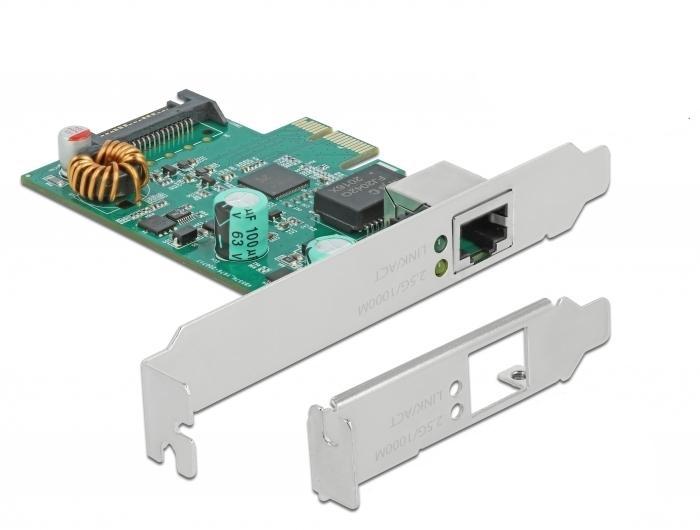 Delock PCI Express x1 Karte 1 x RJ45 2.5 Gigabit LAN PoE+ RTL8125 - De