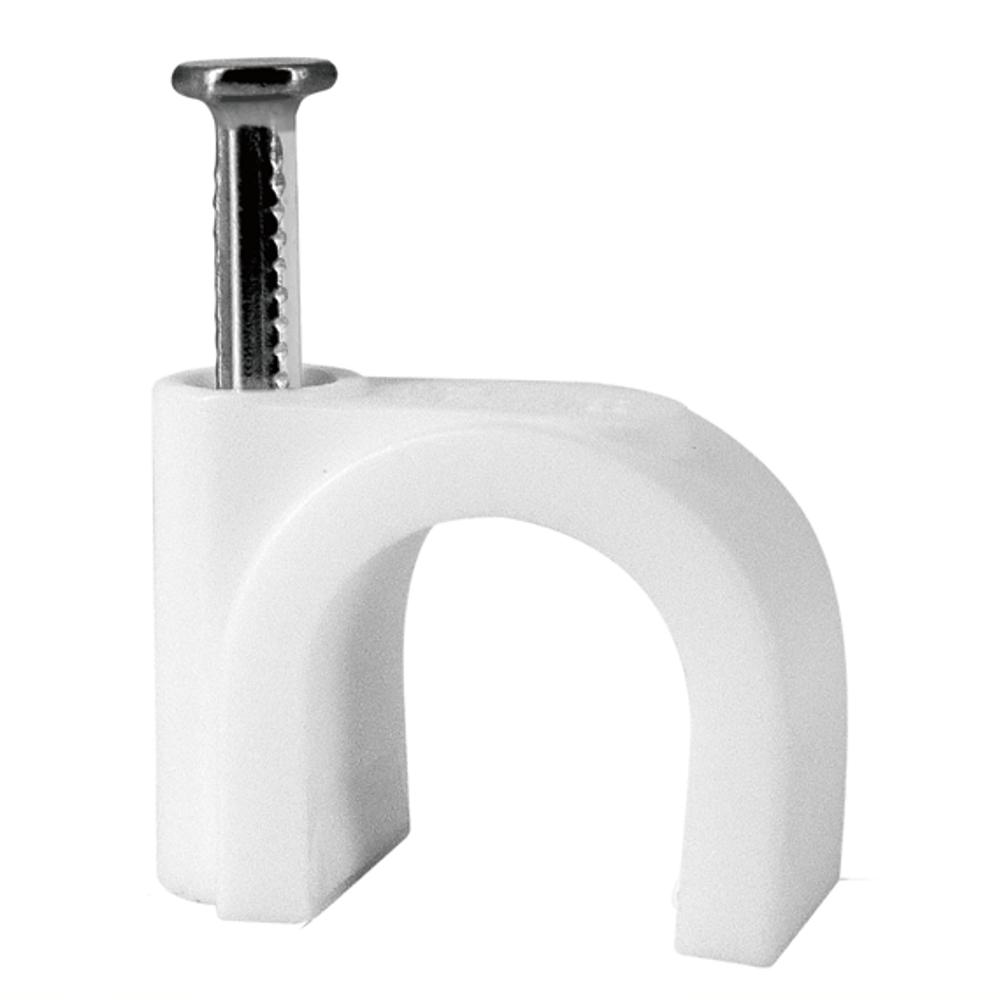 Kabelclip 6 mm wit -100 st.