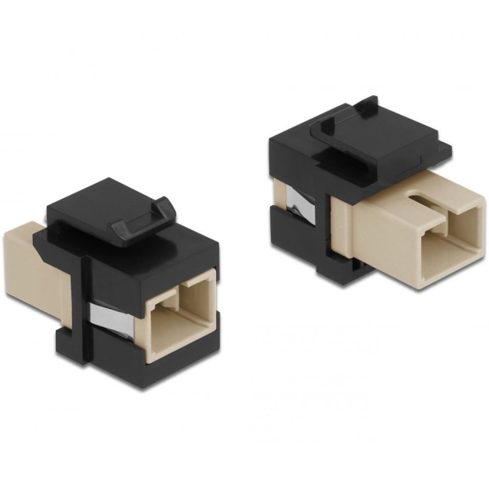 Delock Keystone Modul SC Simplex Buchse zu SC Simplex Buchse beige / s