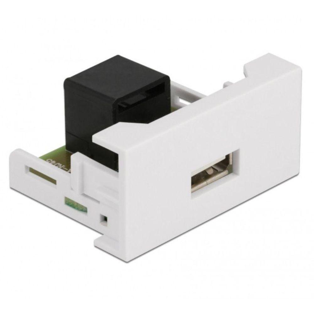 Delock Easy 45 Modul USB 2.0 Typ-A Buchse auf RJ45 Buchse - Delock