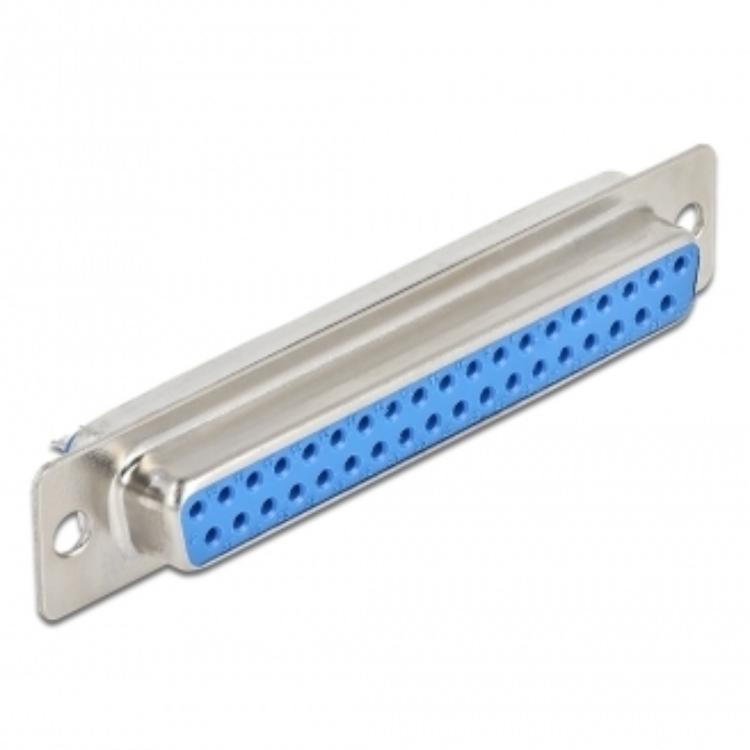 Delock D-Sub 37-poliger Steckverbinder Metall, Lötversion, 4 Stück -