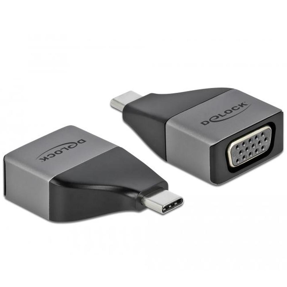 Delock USB Type-C™ Adapter zu VGA (DP Alt Mode) 1080p – kompaktes Desi - Delock
