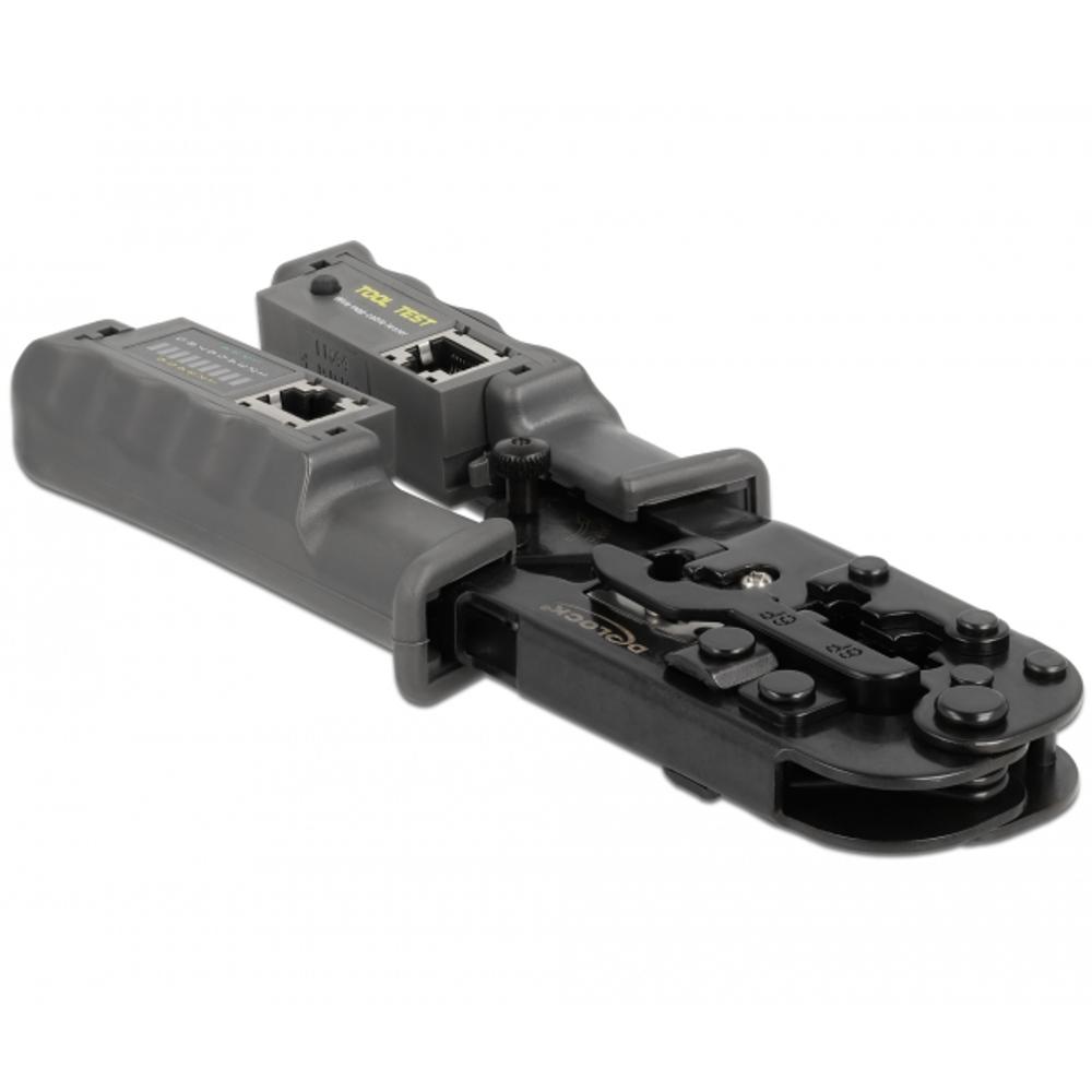 RJ45 krimptang met Kabeltester