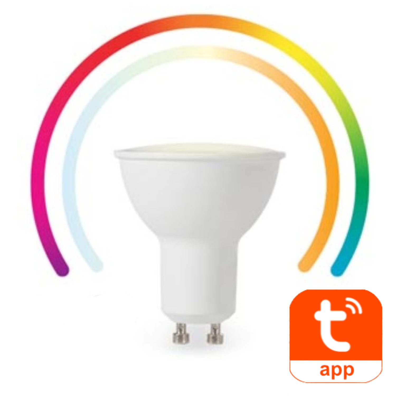SMART WIFI RGB-LAMP - KOUDWIT & WARMWIT - GU10 - Perel