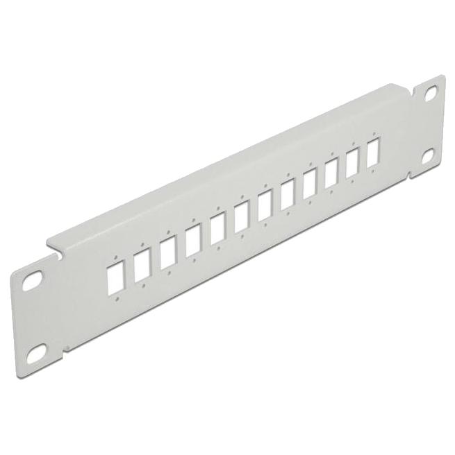 Delock 10″-Glasfaser-Patch-Panel 12 Port für SC Simplex / LC Duplex