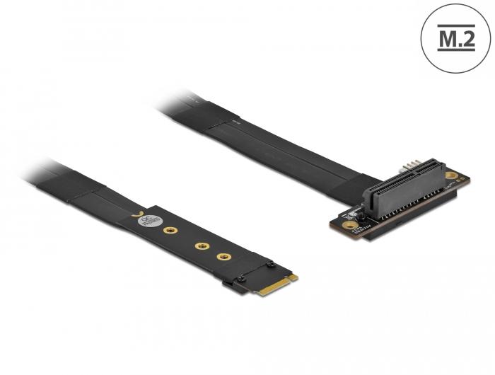 Delock M.2 Key M zu PCIe x4 NVMe Adapter, 20 cm Kabel - Delock