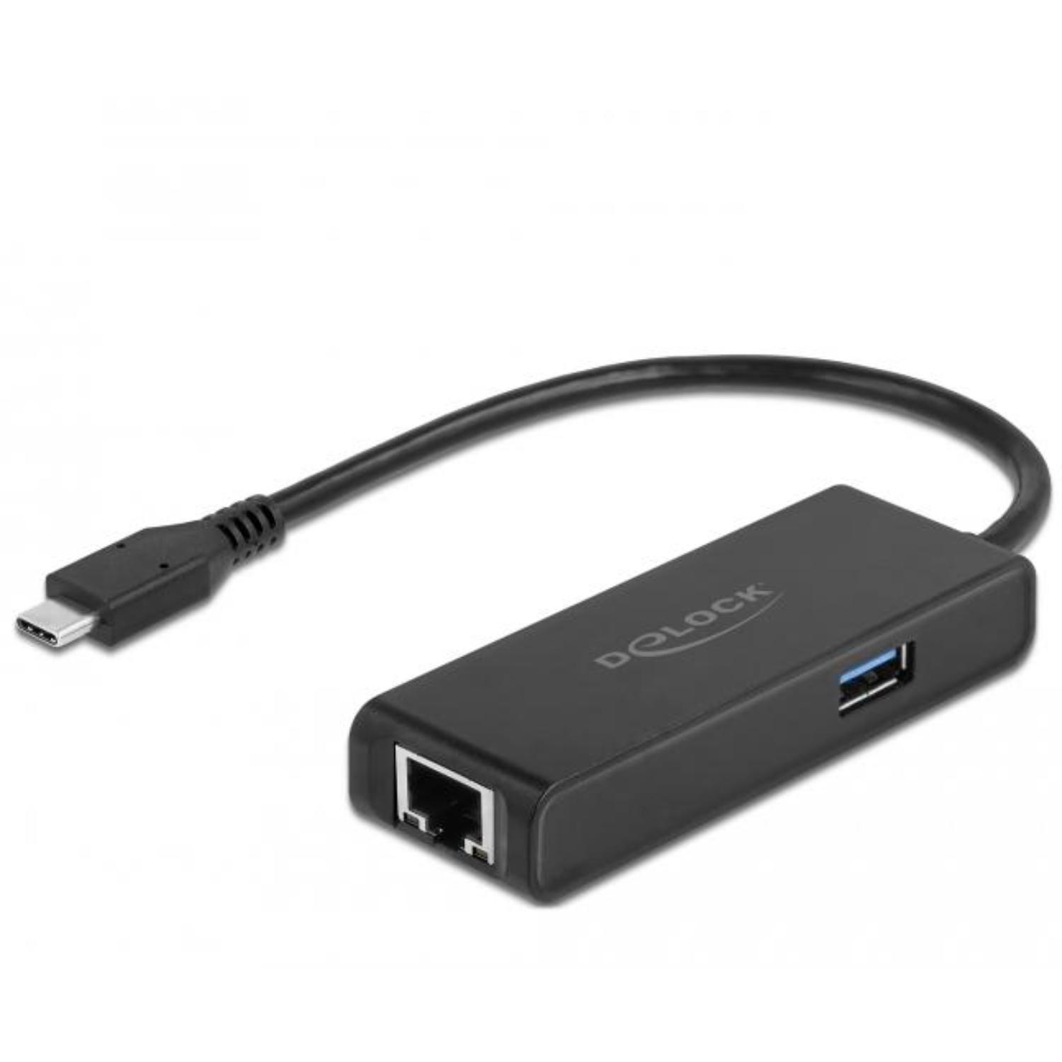 Delock USB Type-C™ naar 2,5 Gigabit LAN + USB Type-A. - Delock