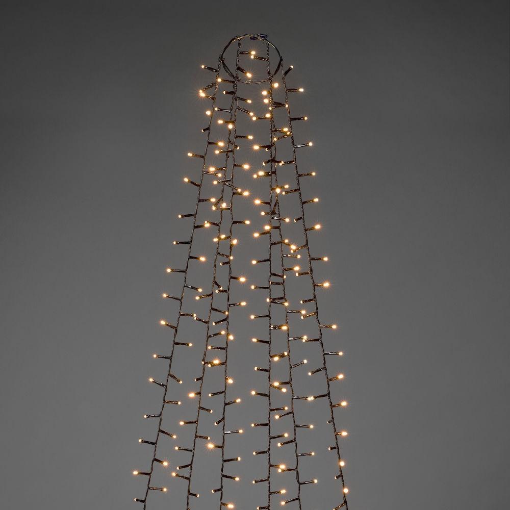 Lichtmantel - led kerstverlichting buiten en binnen - 660 lampjes - 2.4 meter - extra warm wit