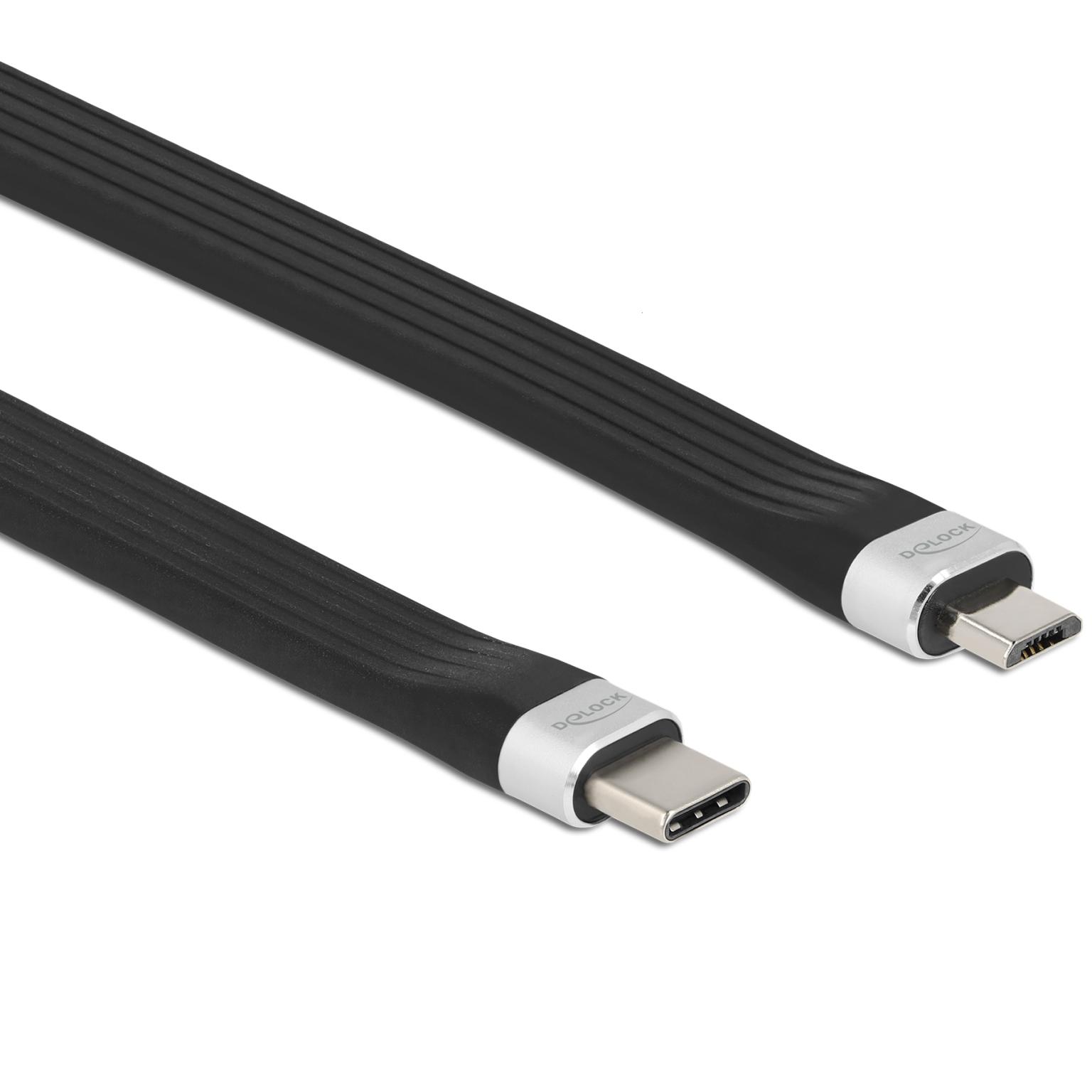 Delock USB 2.0 FPC Flachbandkabel USB Typ-C™ zu USB Typ Micro-B 13,5