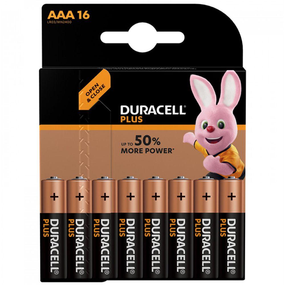 Duracell Plus Alkaline 100% AAA 16 pack (LR03)