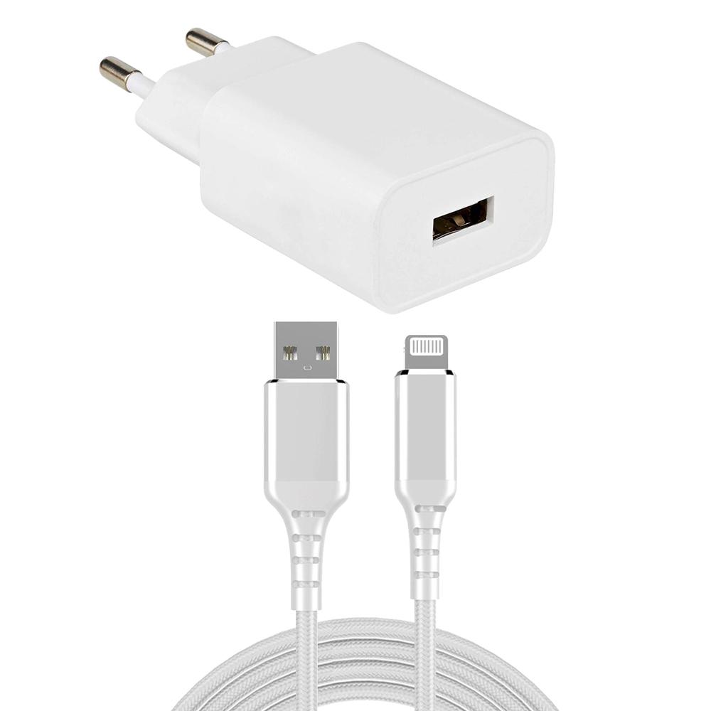 Usb lader + lightning kabel - Allteq