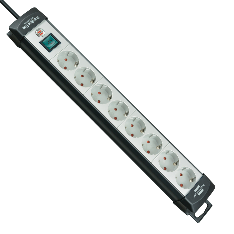 Steckdoseneiste Brennenstuhl Premium-Line 8fach sw/grau 3m
